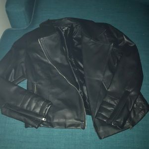 Express black Leather jacket